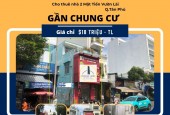 Cho thuê Nhà 2 Mặt Tiền Vườn Lài 64m2, 2Lầu+ST,18triệu